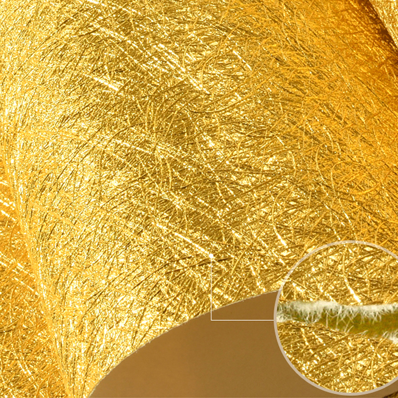 Glitter Vinyl Roll - 3D Stereoscopic Relief Gold Foil Wallpaper