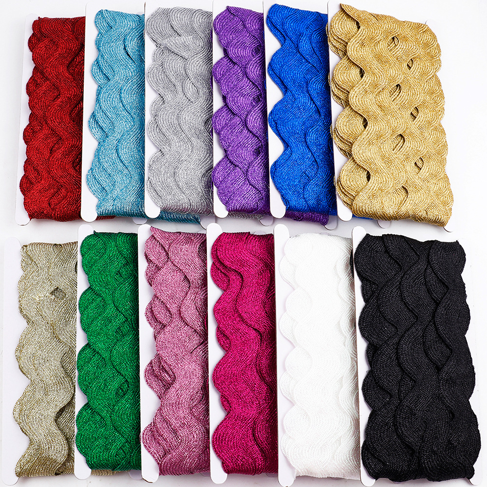 Velvet Ribbon Roll - 10yard/lot Ric Rac Zig Zag Ribbons