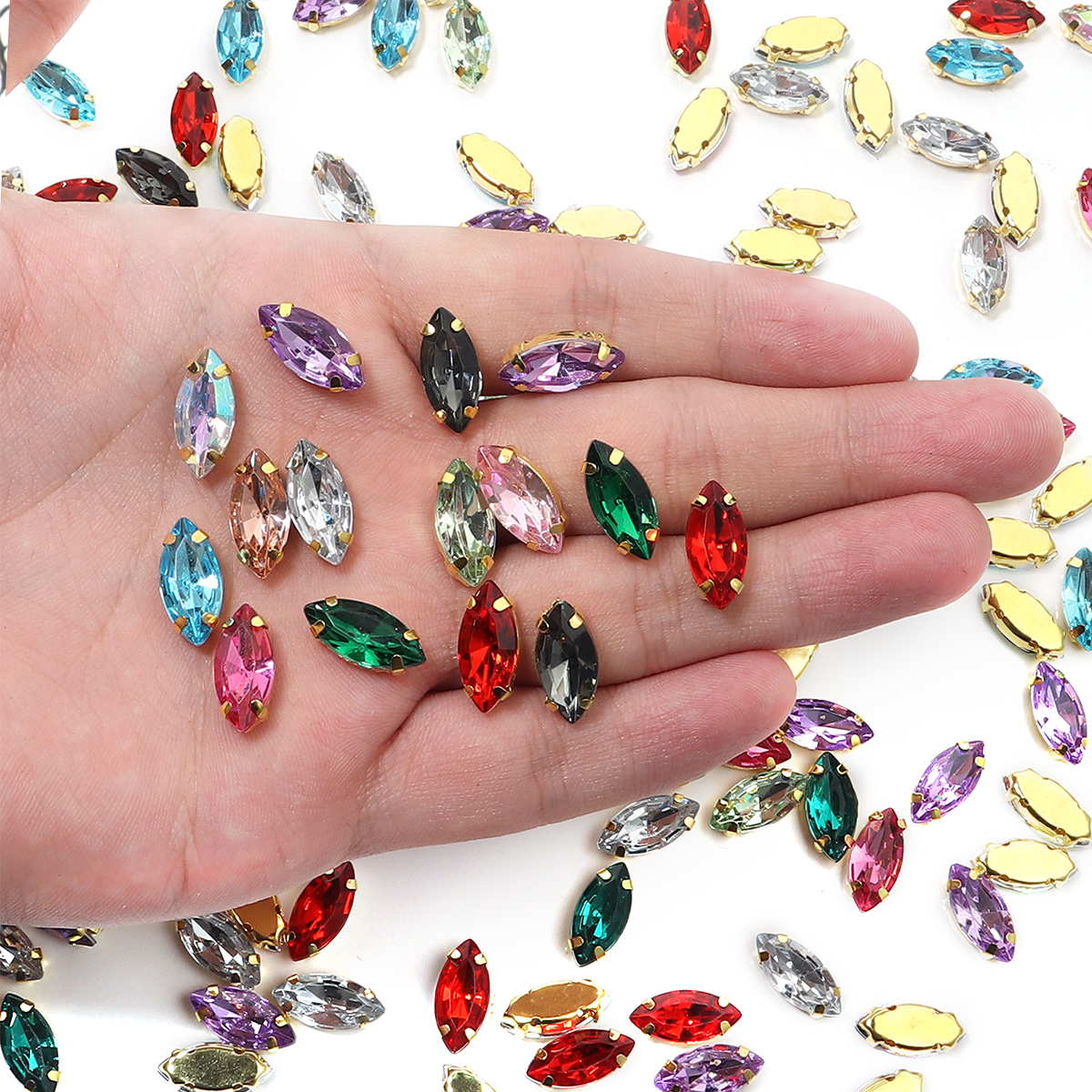 50pcs Horse Eye Shape Stainles - Sew On Rhinestone recensie en prijs
