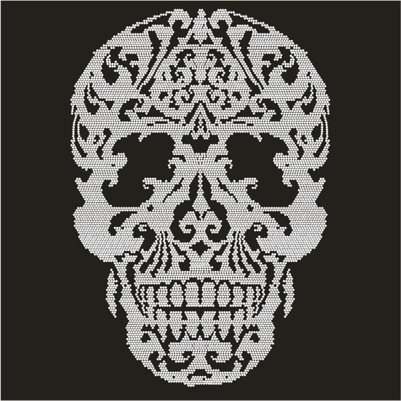 Skull Hotfix Strass Motif Cust - Hotfix Rhinestone Sheet recensie en prijs