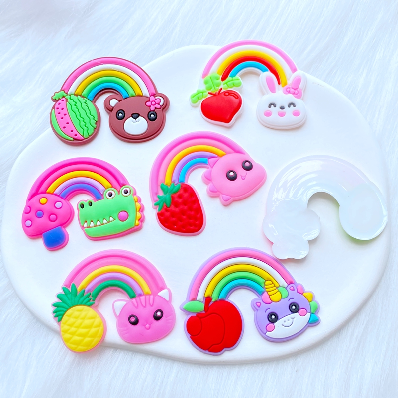 10Pcs New Cute Fruit Animal Ra - Embellishment Glue Craft recensie en prijs