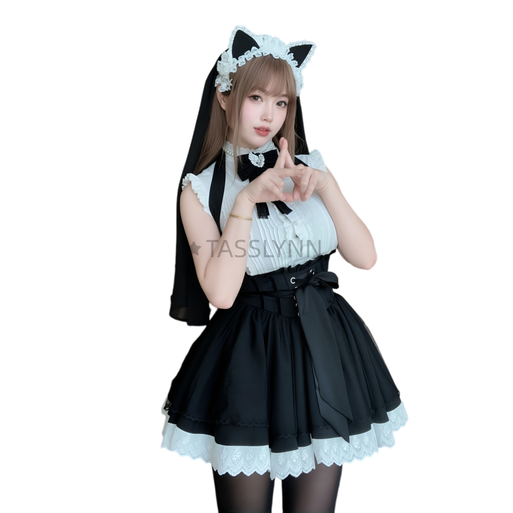 Cat Ear Nun Maid Dress Women's - Embellish Knit recensie en prijs