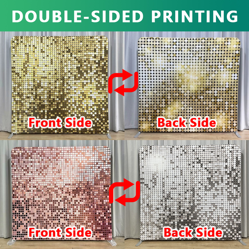 8x8ft Gold Glitter Photo Fabri - Sequin Fabric Panel recensie en prijs