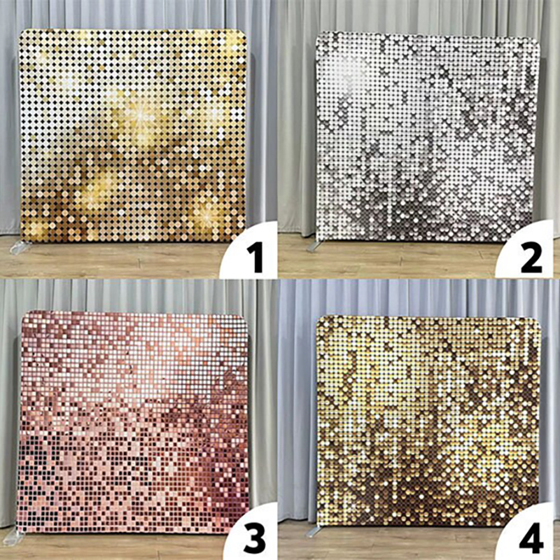 8x8ft Gold Glitter Photo Fabri - Sequin Fabric Panel recensie en prijs