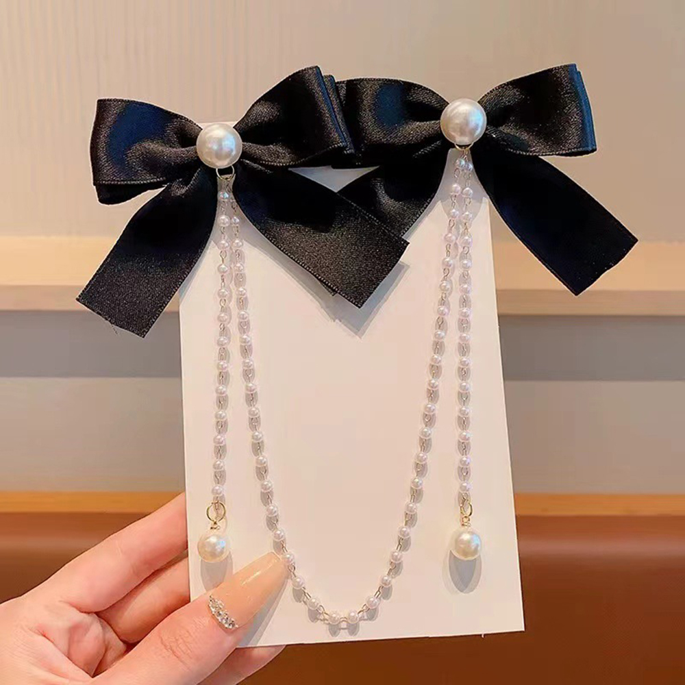 Children's Bow Hair Clip Baby  - Pearl Trim Chain recensie en prijs