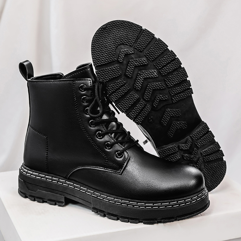 Men's 4-Season Black Patent Le - Guipure Lace Panel recensie en prijs