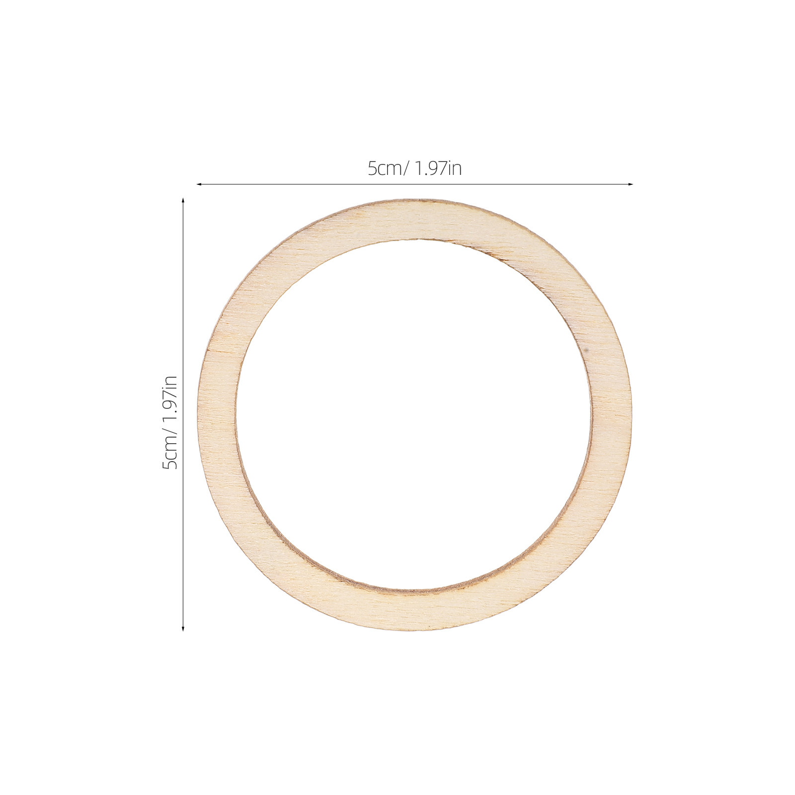 100Pcs Natural Wood Circle Emb - Christmas Craft Embellishment recensie en prijs