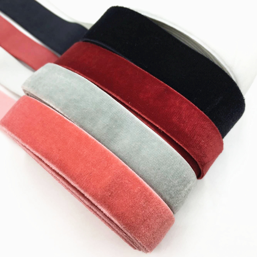 15mm 5Yards Velvet Elastic Ban - Velvet Ribbon Roll recensie en prijs