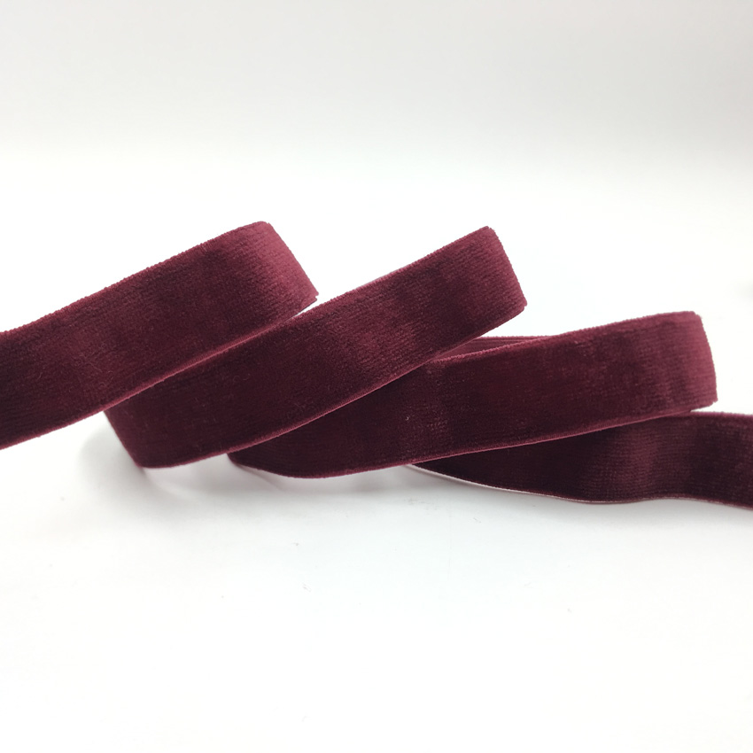 15mm 5Yards Velvet Elastic Ban - Velvet Ribbon Roll recensie en prijs
