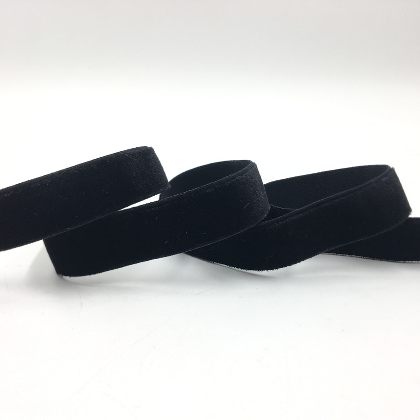 15mm 5Yards Velvet Elastic Ban - Velvet Ribbon Roll recensie en prijs