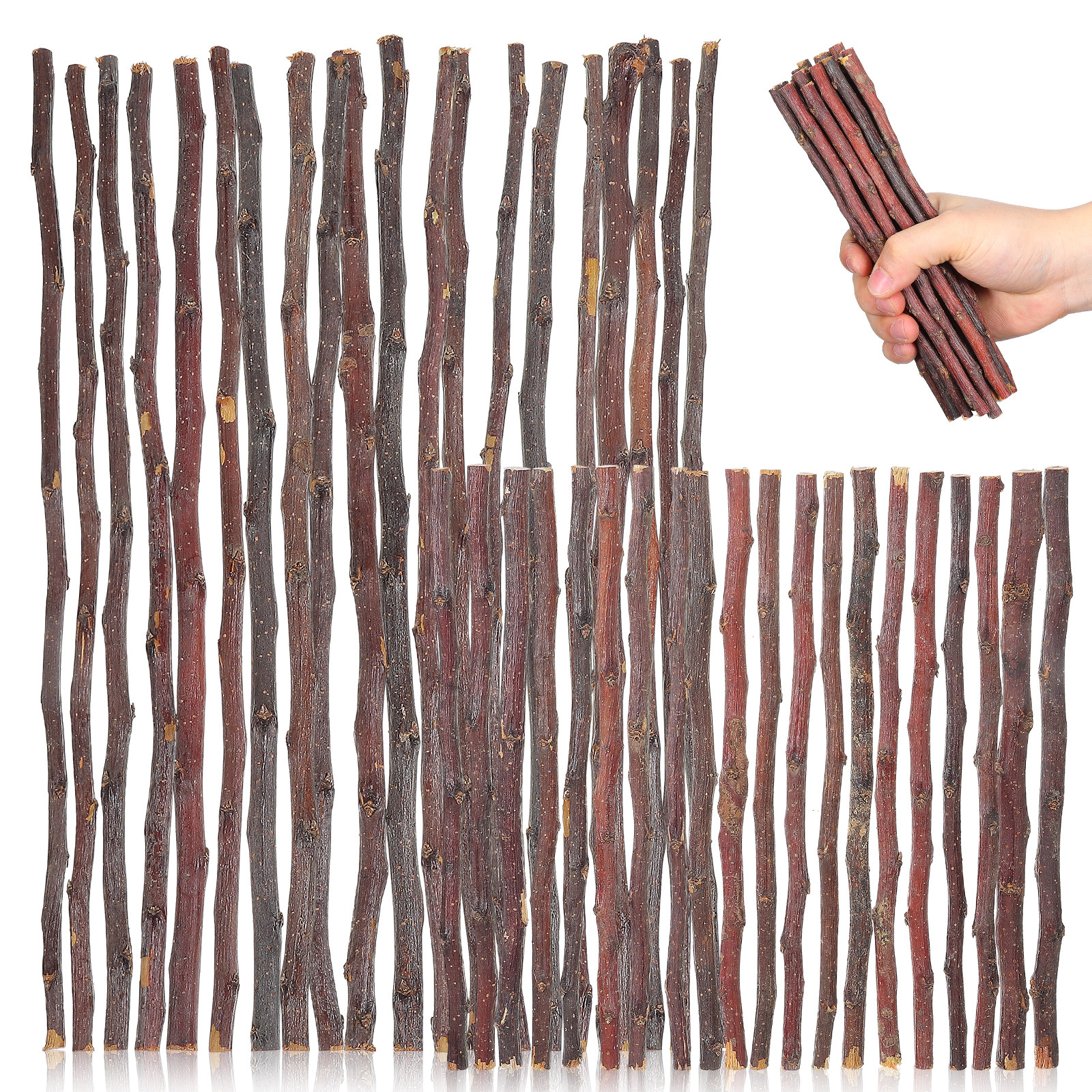 40Pcs DIY Wooden Sticks Natura - Embellish Craft recensie en prijs