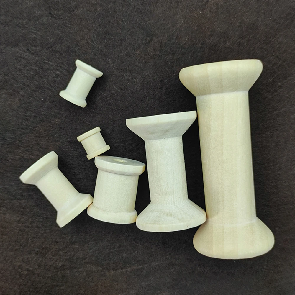 10/5Pcs Mini Wooden Bobbins Em - Organza Ribbon Spool recensie en prijs