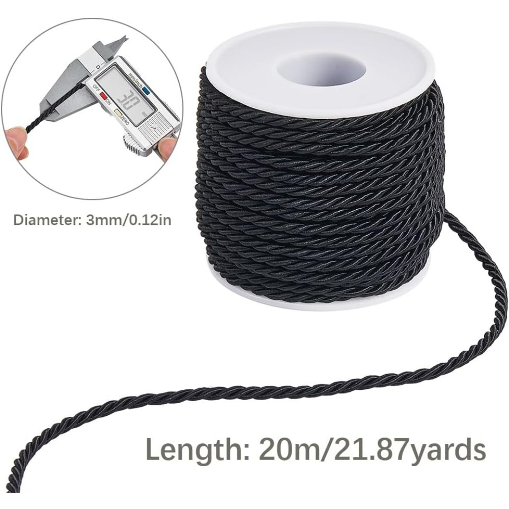 22 Yards 3mm Twisted Cord Deco - Cord Trim Twisted recensie en prijs