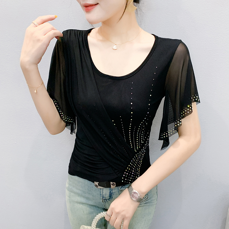 2025 Summer Women's Mesh Top:  - Beaded Trim Fringe recensie en prijs