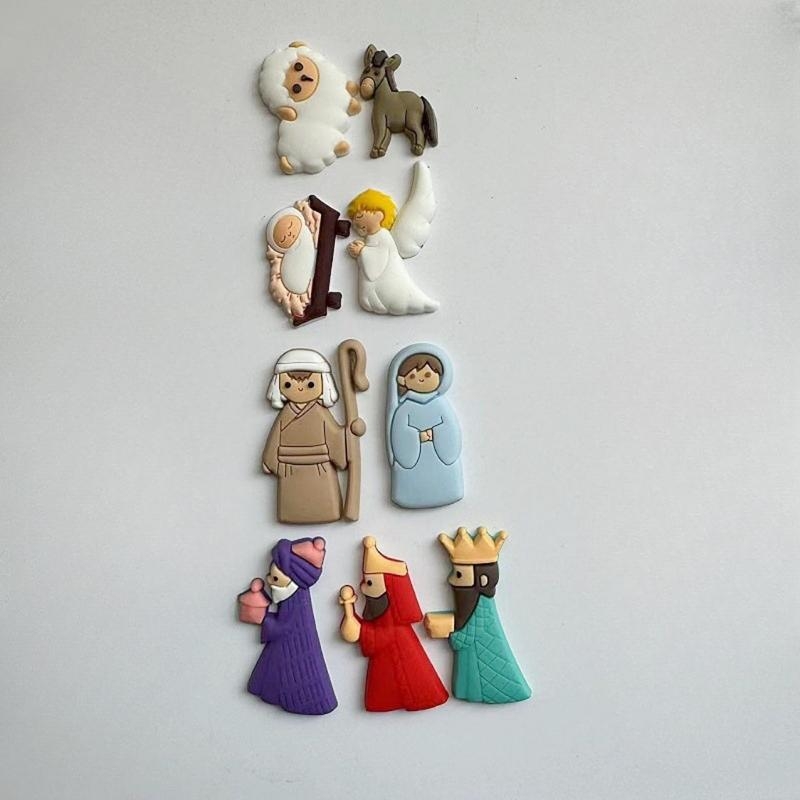 652F 9Pieces Nativity Scene Ch - Christmas Craft Embellishment recensie en prijs