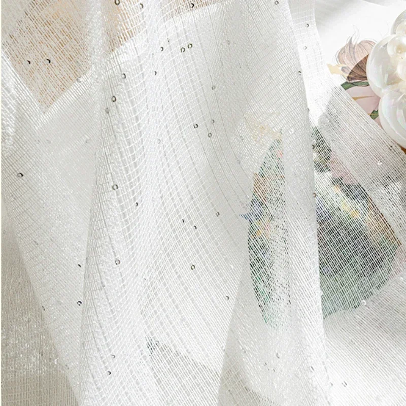 French Sheer Curtains for Livi - Sequin Fabric Panel recensie en prijs