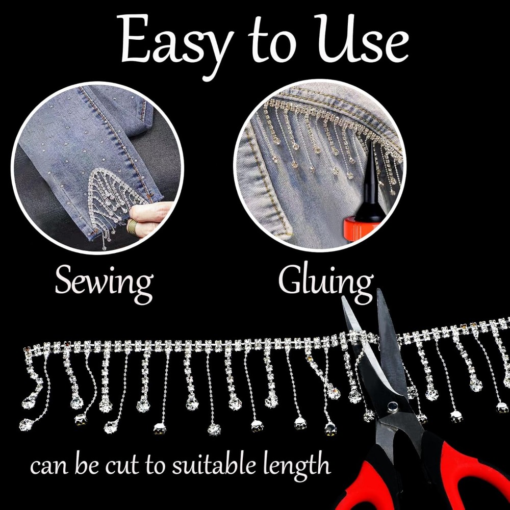 2 Yards Rhinestone Fringe Trim - Beaded Trim Fringe recensie en prijs