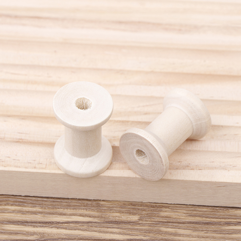 10Pc Vintage Wooden Spools DIY - Organza Ribbon Spool recensie en prijs