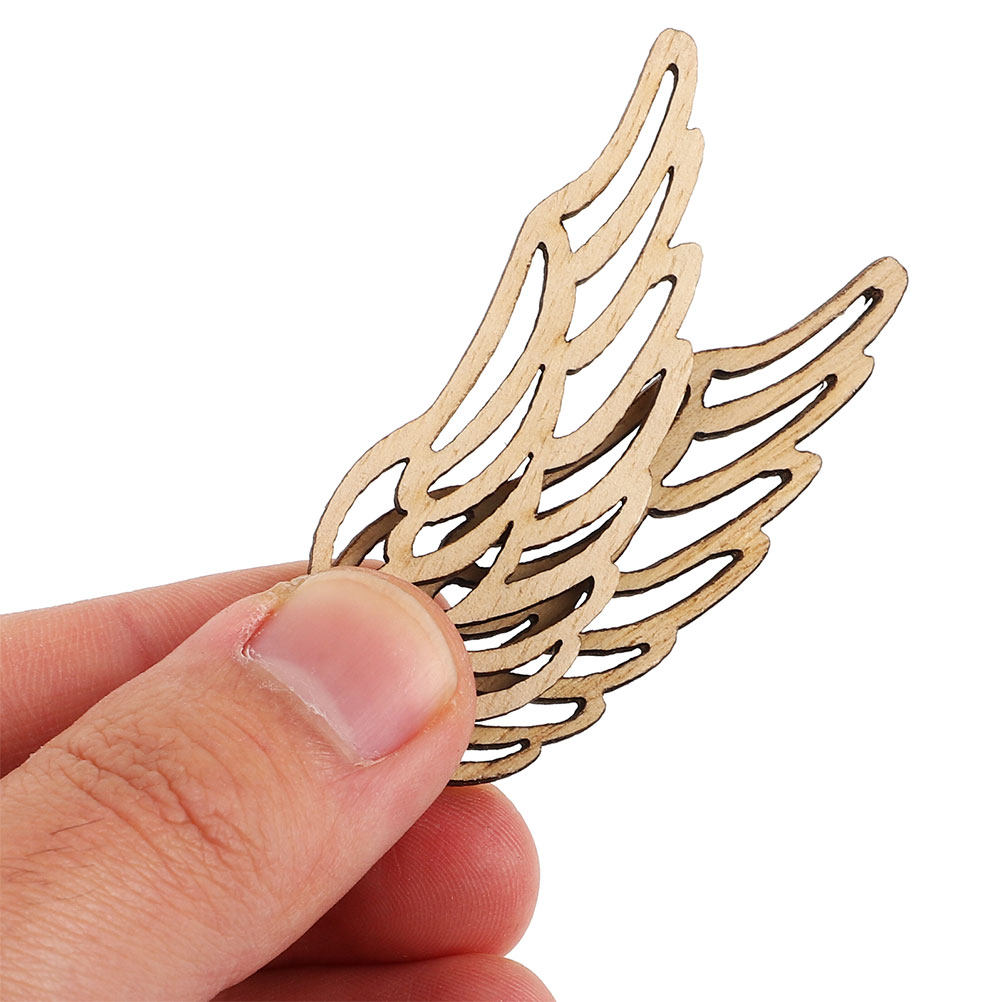 80Pcs Vintage Wooden Angel Win - Christmas Craft Embellishment recensie en prijs