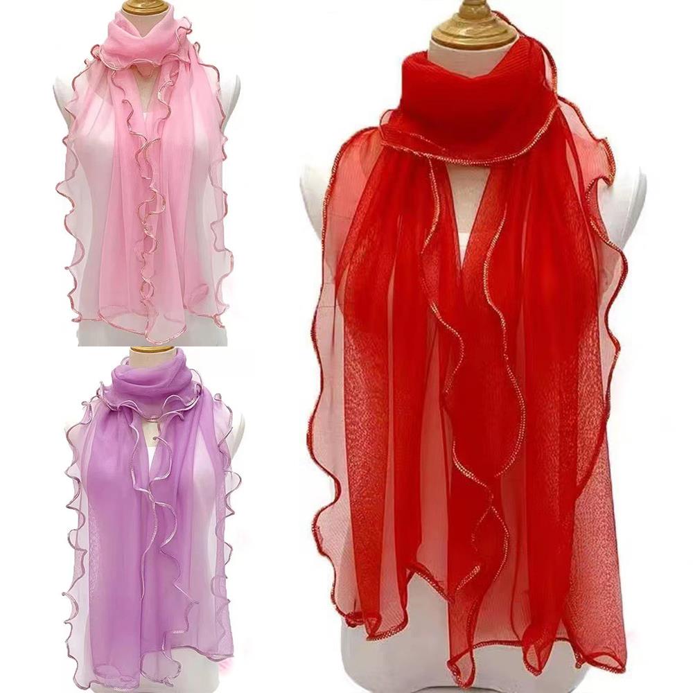 Lightweight Hijab Silk Shawl W - Tassel Fringe Trim recensie en prijs