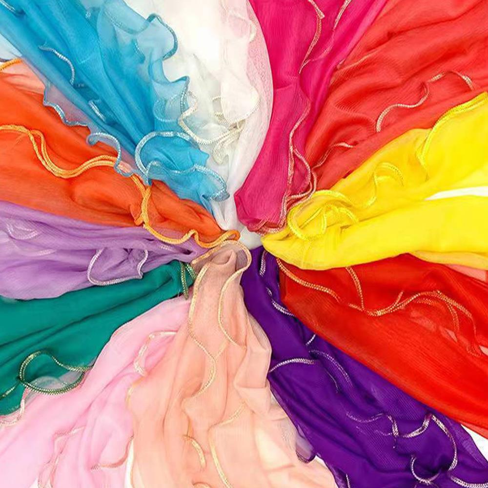 Lightweight Hijab Silk Shawl W - Tassel Fringe Trim recensie en prijs