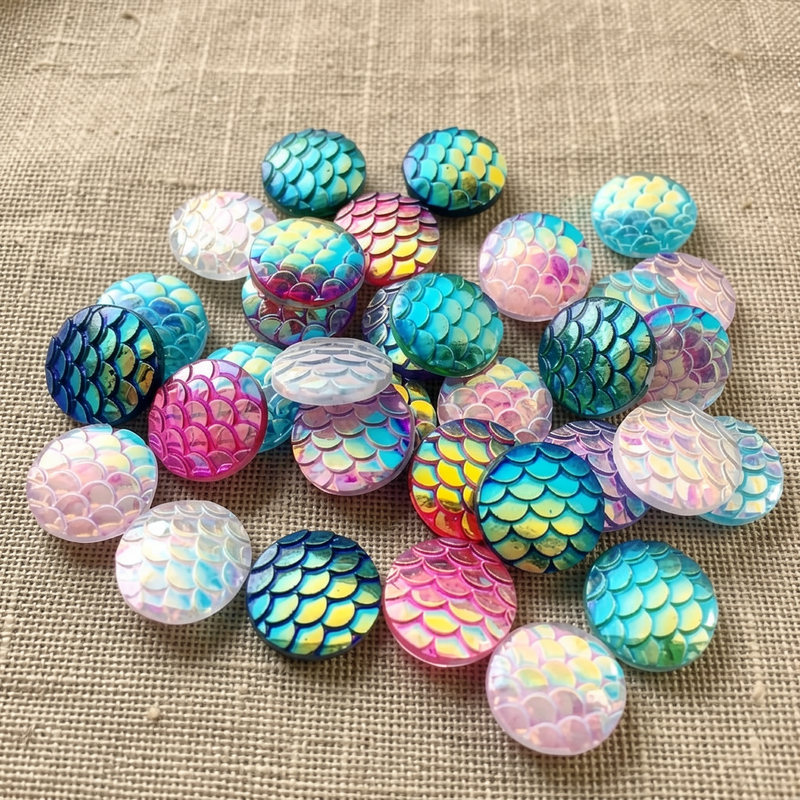 80pcs 12mm Mermaid Fish Scale  - Embellishment Glue Craft recensie en prijs
