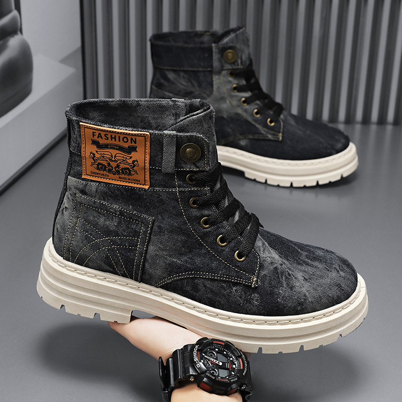 Spring High Top Mens Shoes 202 - Guipure Lace Panel recensie en prijs