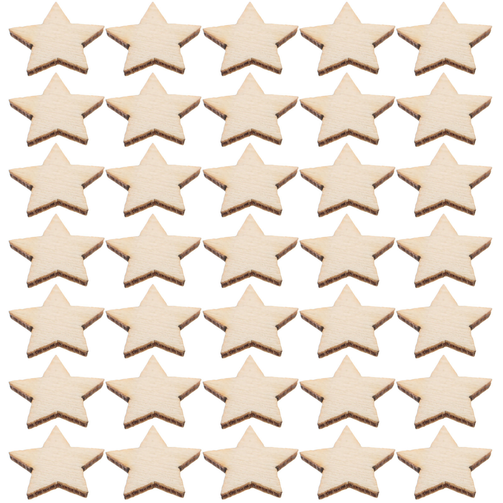 50Pcs Mini Wooden Star Cutouts - Christmas Craft Embellishment recensie en prijs