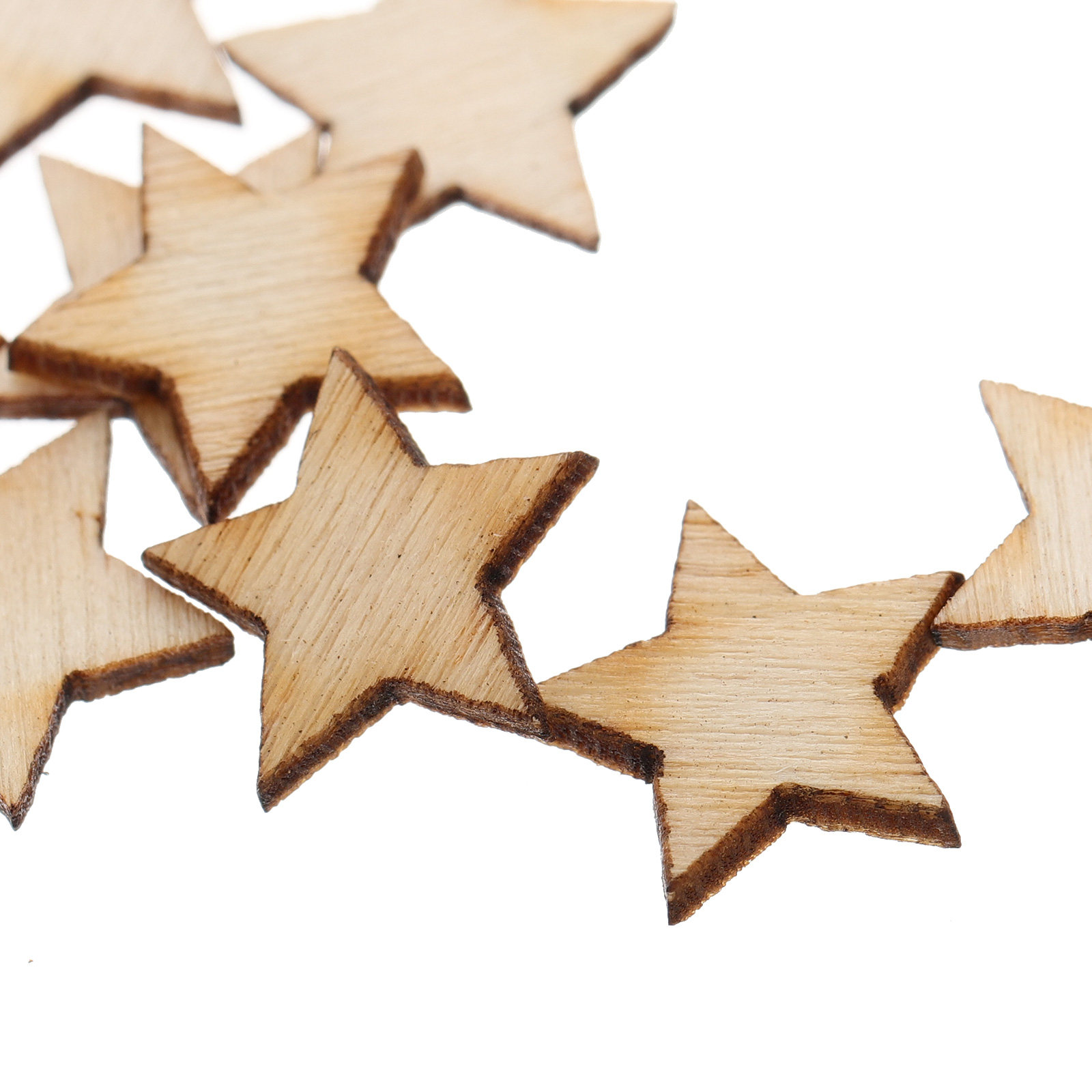 50Pcs Mini Wooden Star Cutouts - Christmas Craft Embellishment recensie en prijs