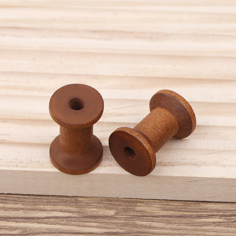 10Pc Vintage Wooden Spools DIY - Organza Ribbon Spool recensie en prijs