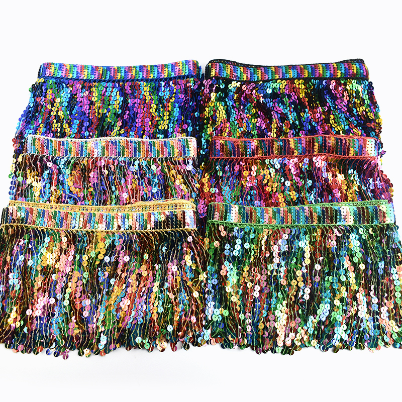 5/10Yards Sequin Fringe Tassel - Beaded Trim Fringe recensie en prijs