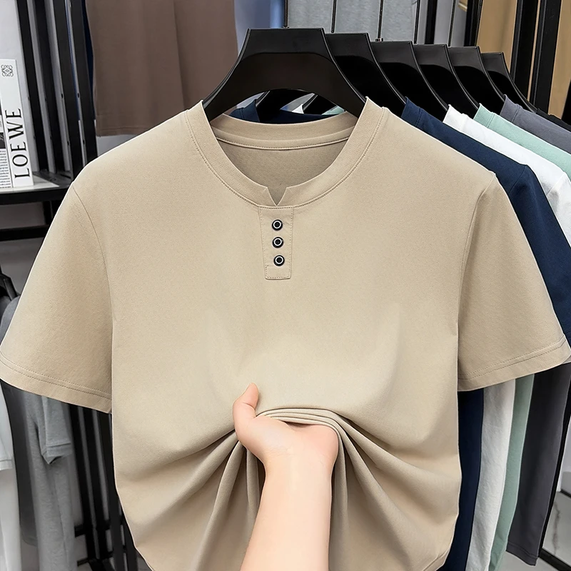 Mens Casual Henley Neck T Shir - Embellish Knit recensie en prijs