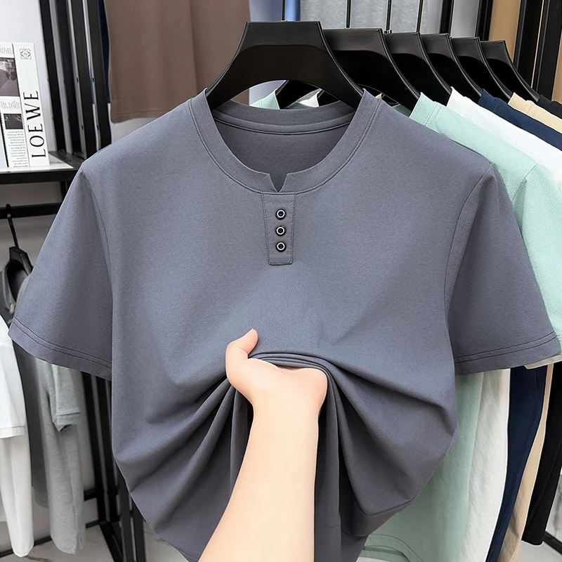 Mens Casual Henley Neck T Shir - Embellish Knit recensie en prijs