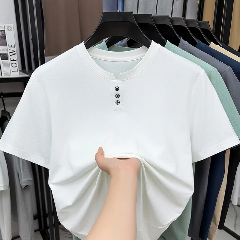Mens Casual Henley Neck T Shir - Embellish Knit recensie en prijs