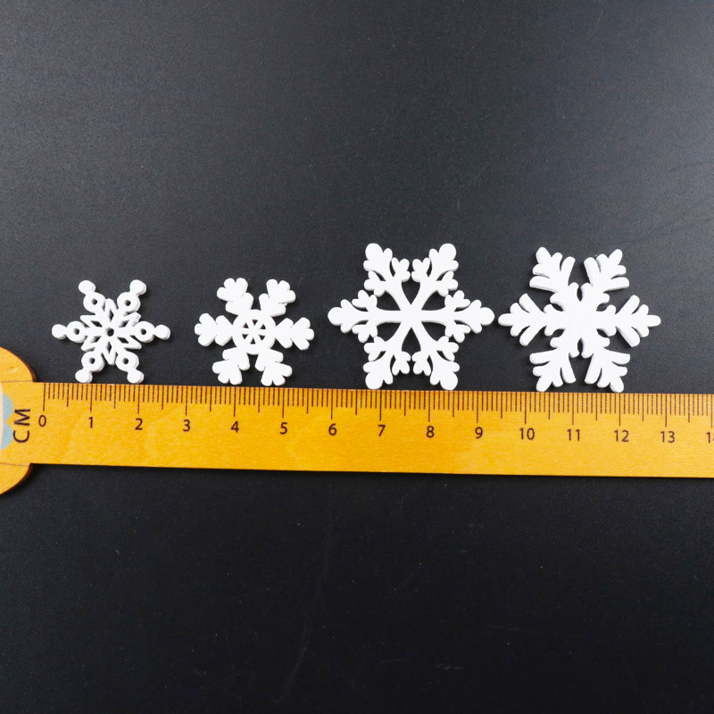 20Pcs Wooden Christmas Snowfla - Christmas Craft Embellishment recensie en prijs