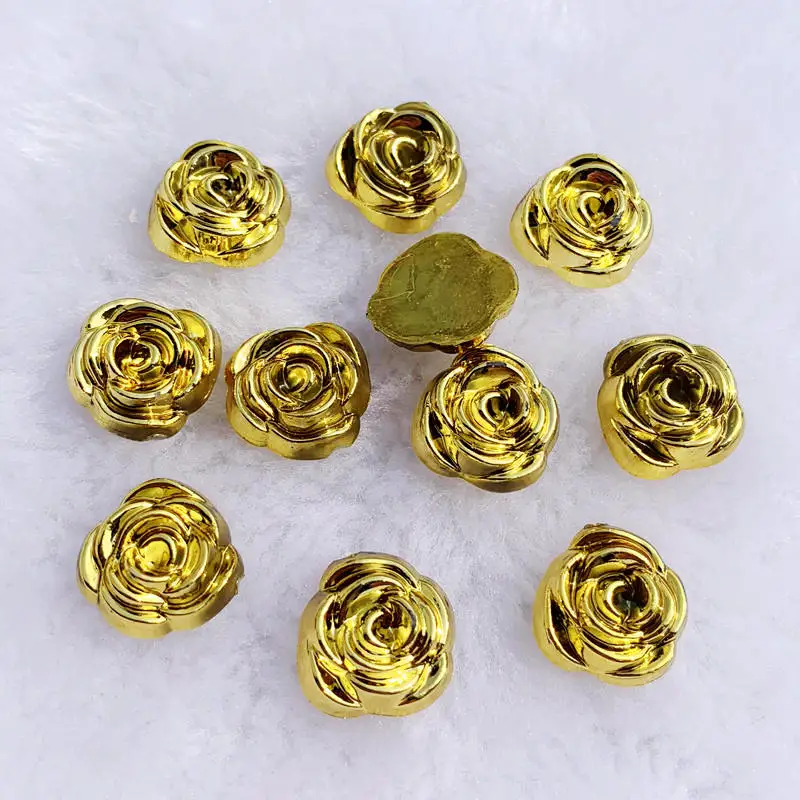 40pcs 14mm Gold Rose Flowers R - Embellishment Glue Craft recensie en prijs