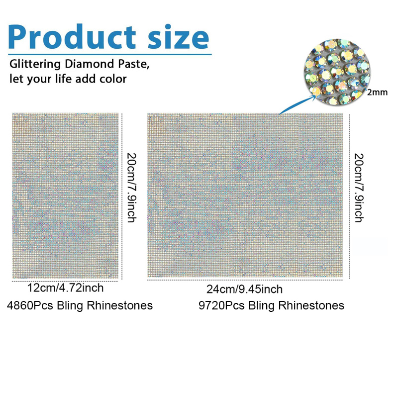 9720/4860Pcs Bling Rhinestone  - Hotfix Rhinestone Sheet recensie en prijs