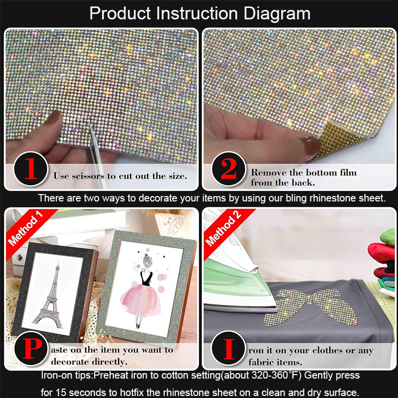9720/4860Pcs Bling Rhinestone  - Hotfix Rhinestone Sheet recensie en prijs