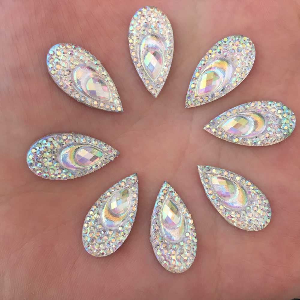 40PCS Resin 10*20mm Teardrop P - Embellishment Glue Craft recensie en prijs