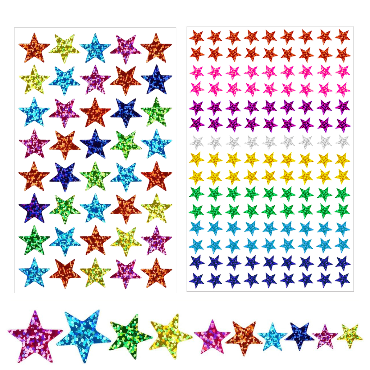 25 sheets Star Stickers 2040pc - Glitter Vinyl Roll recensie en prijs