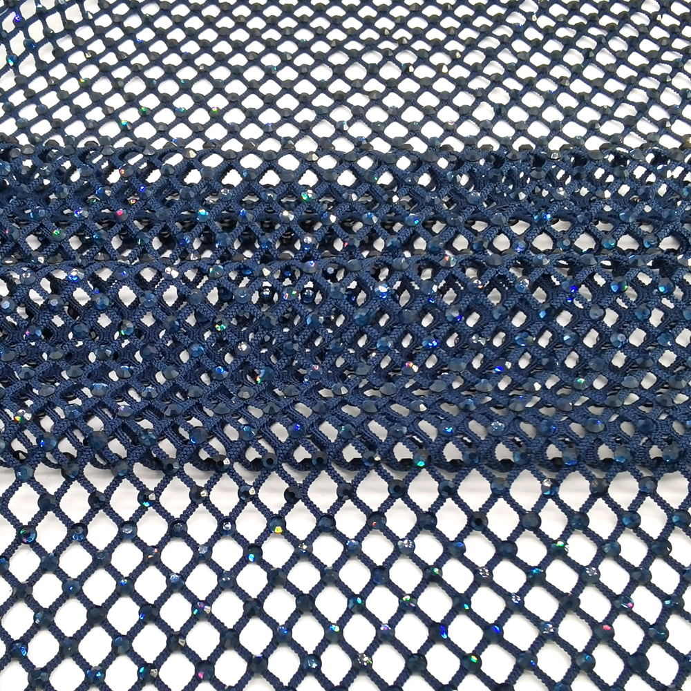 SS10 Rhinestones Mesh Navy Col - Sew On Rhinestone recensie en prijs