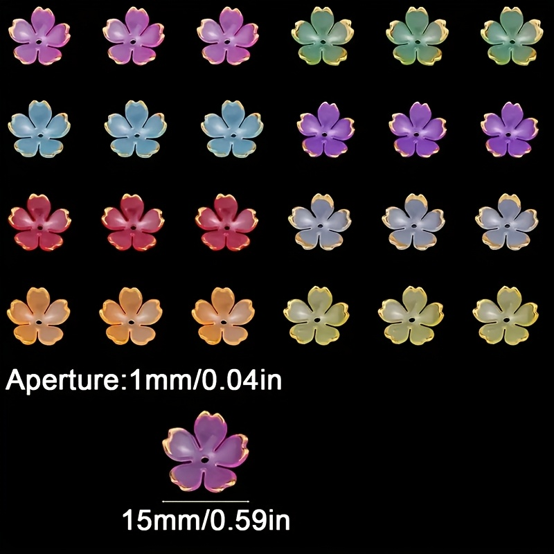 200/100pcs 15mm Colorful Acryl - Embroidery Embellishments recensie en prijs