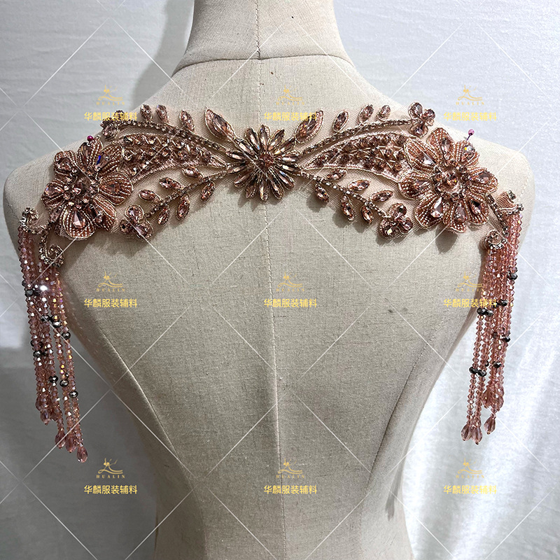 Hand Beaded Fringe Trim with P - Beaded Trim Fringe recensie en prijs
