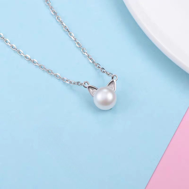 Fashion 925 Sterling Silver Je - Pearl Trim Chain recensie en prijs
