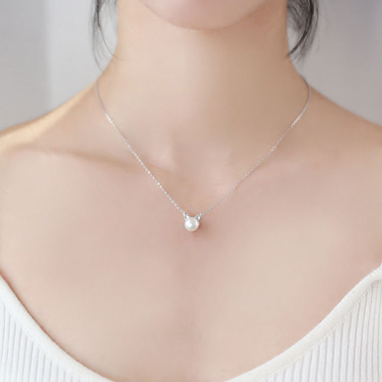 Fashion 925 Sterling Silver Je - Pearl Trim Chain recensie en prijs