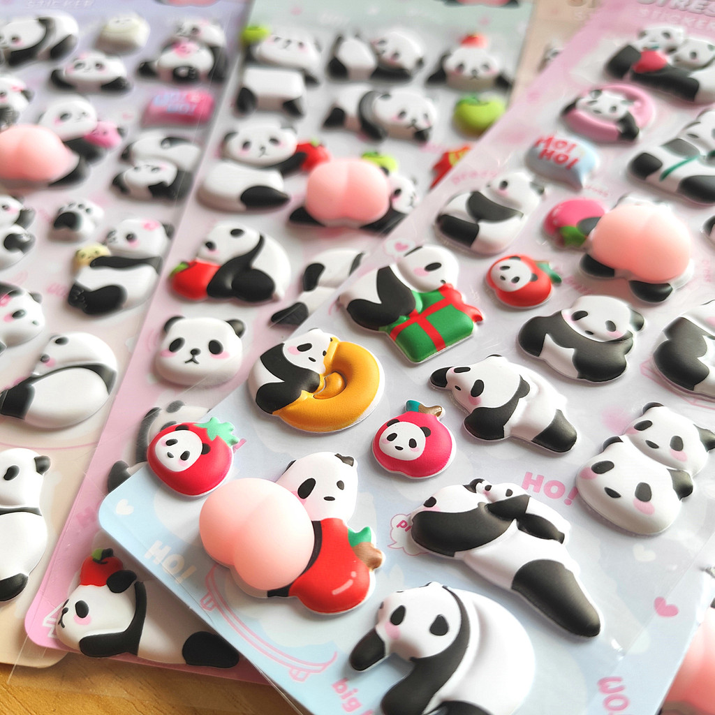4-Piece Cute Panda Stress Reli - Craft Embellishment World recensie en prijs