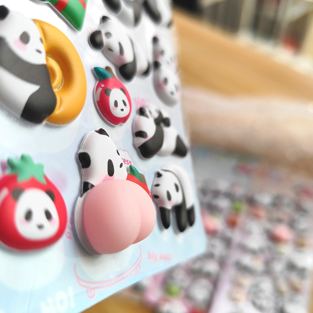 4-Piece Cute Panda Stress Reli - Craft Embellishment World recensie en prijs