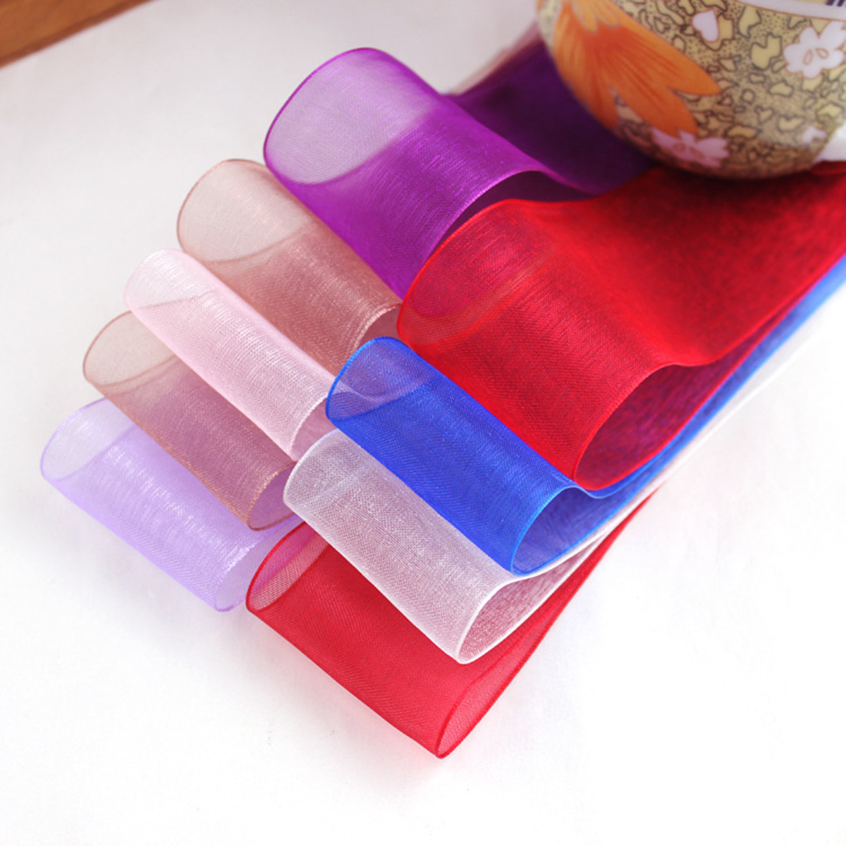 50 Yards 10/20/25mm Width Spoo - Organza Ribbon Spool recensie en prijs