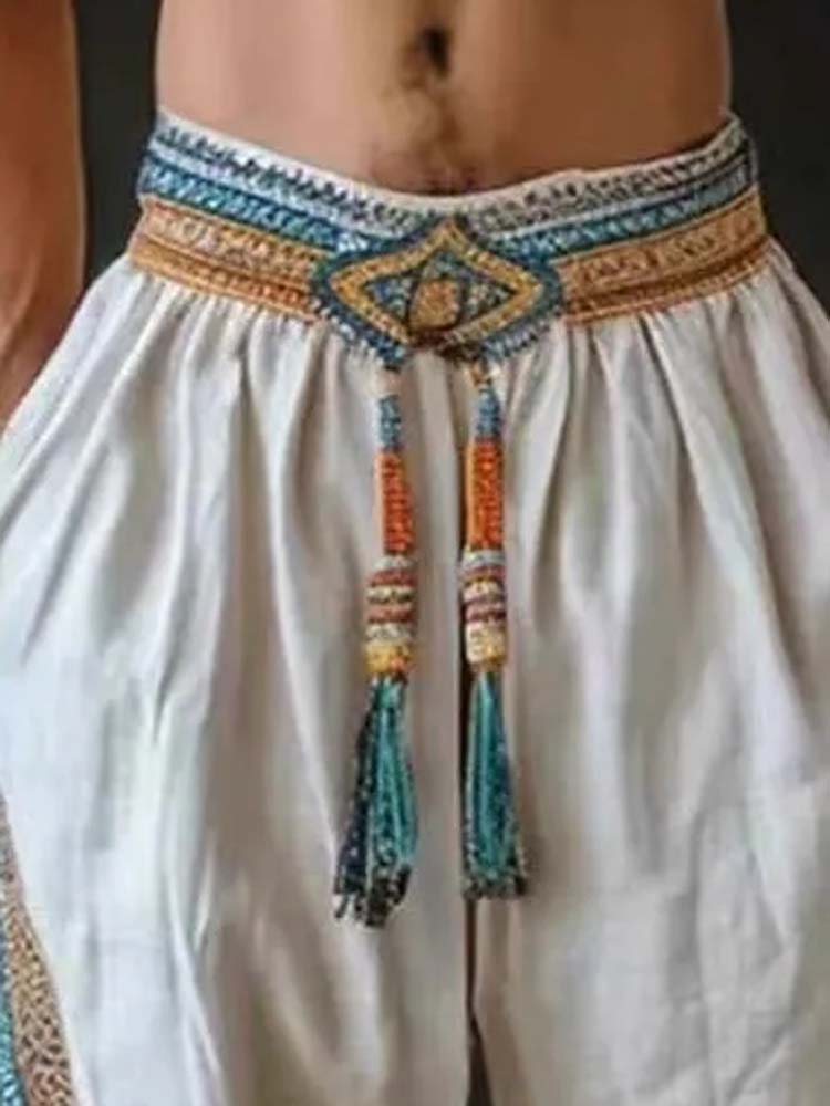Men's Tassel Elastic Waist Cas - Tassel Fringe Trim recensie en prijs