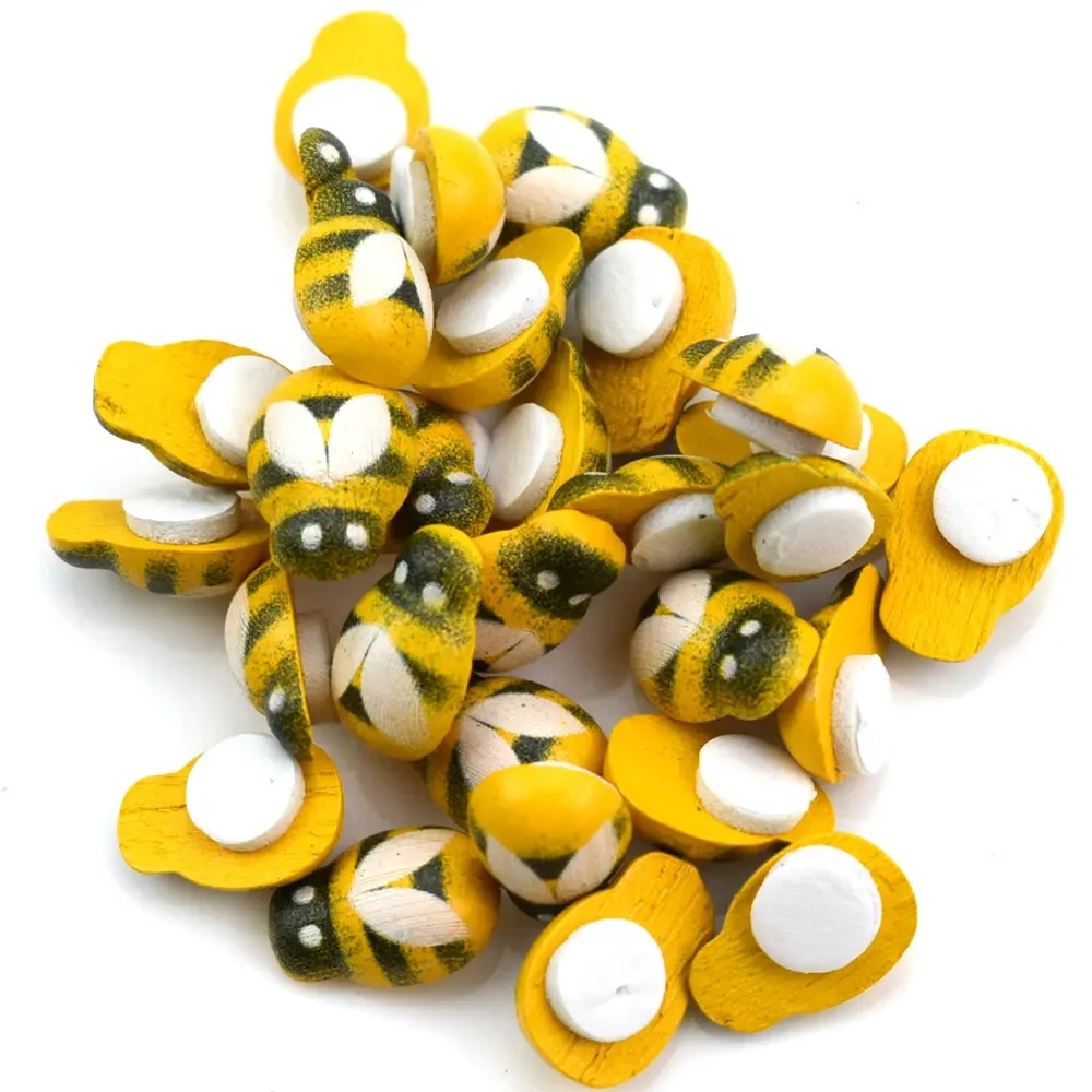 50pcs Yellow Wood Glue Buttons - Embellishment Glue Craft recensie en prijs